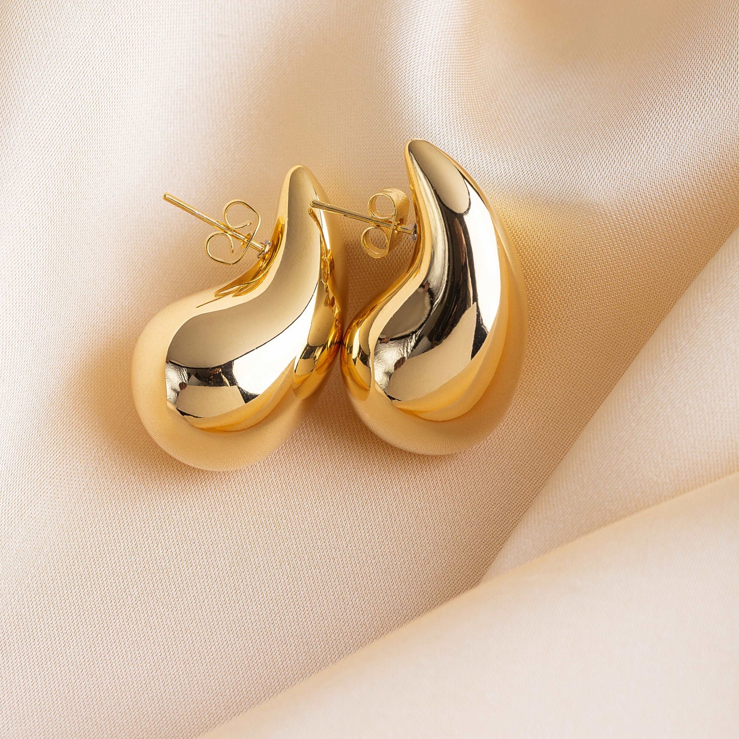 Chunky Teardrop Earrings - Enamoux