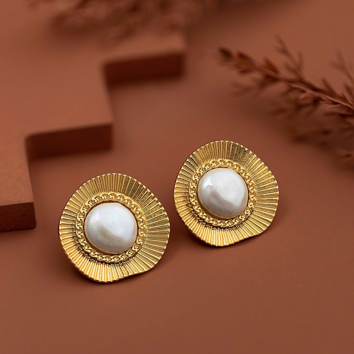 Coinix Pearl Earrings - Enamoux