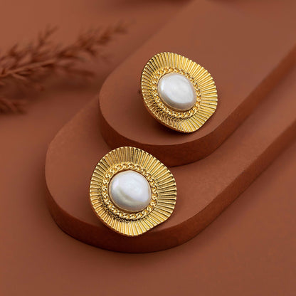 Coinix Pearl Earrings - Enamoux