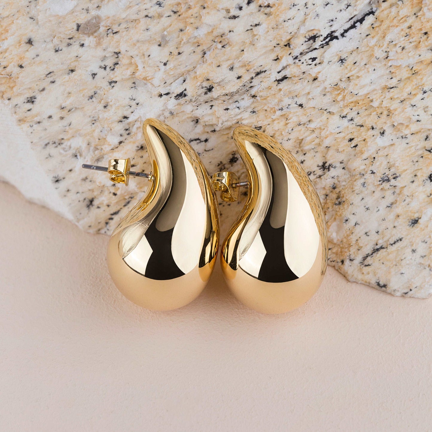 Chunky Teardrop Earrings - Enamoux