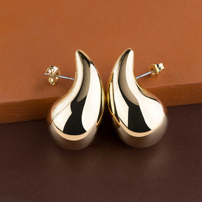 Chunky Teardrop Earrings - Enamoux