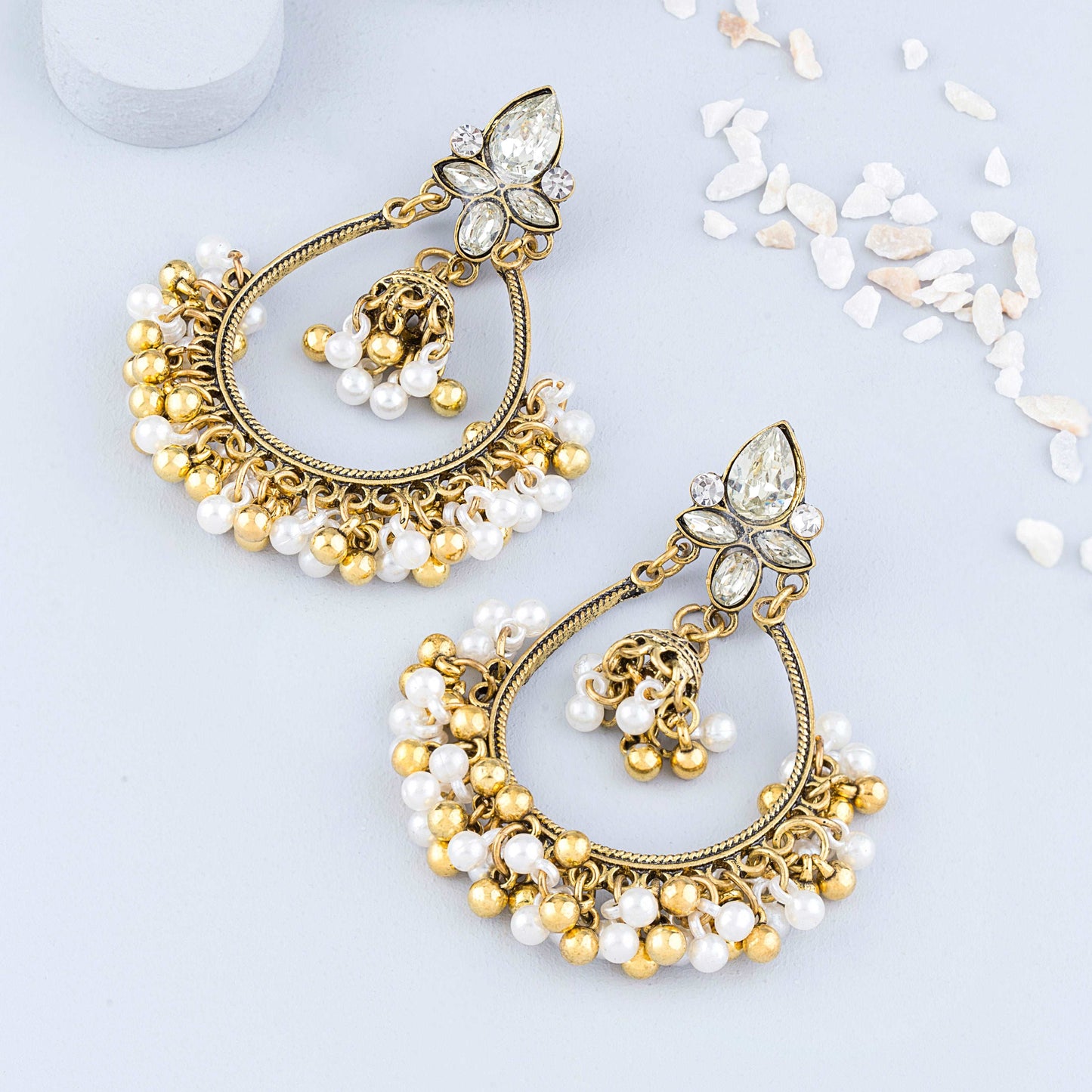 Chandelier Pearl Earrings - Enamoux