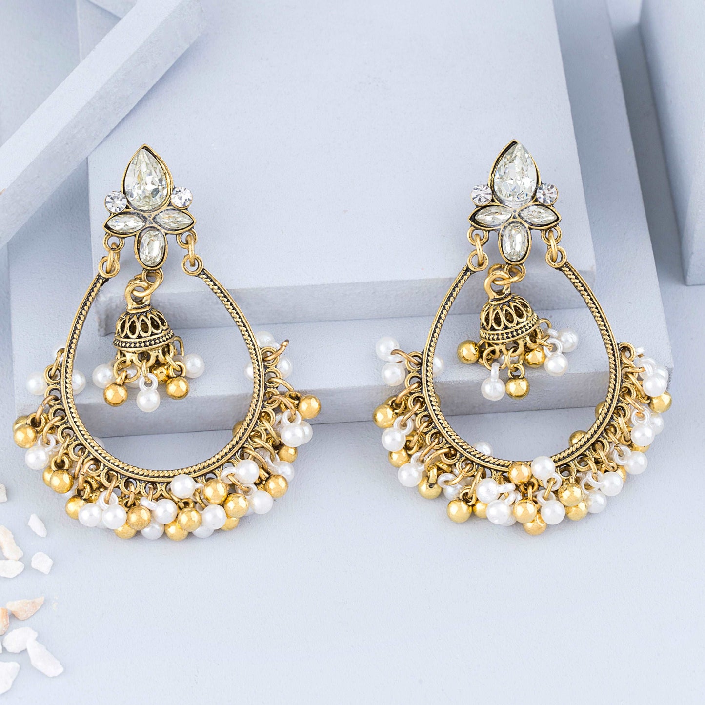 Chandelier Pearl Earrings - Enamoux