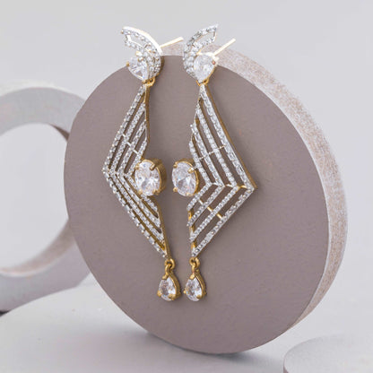 Trigonal Crystal Earrings - Enamoux