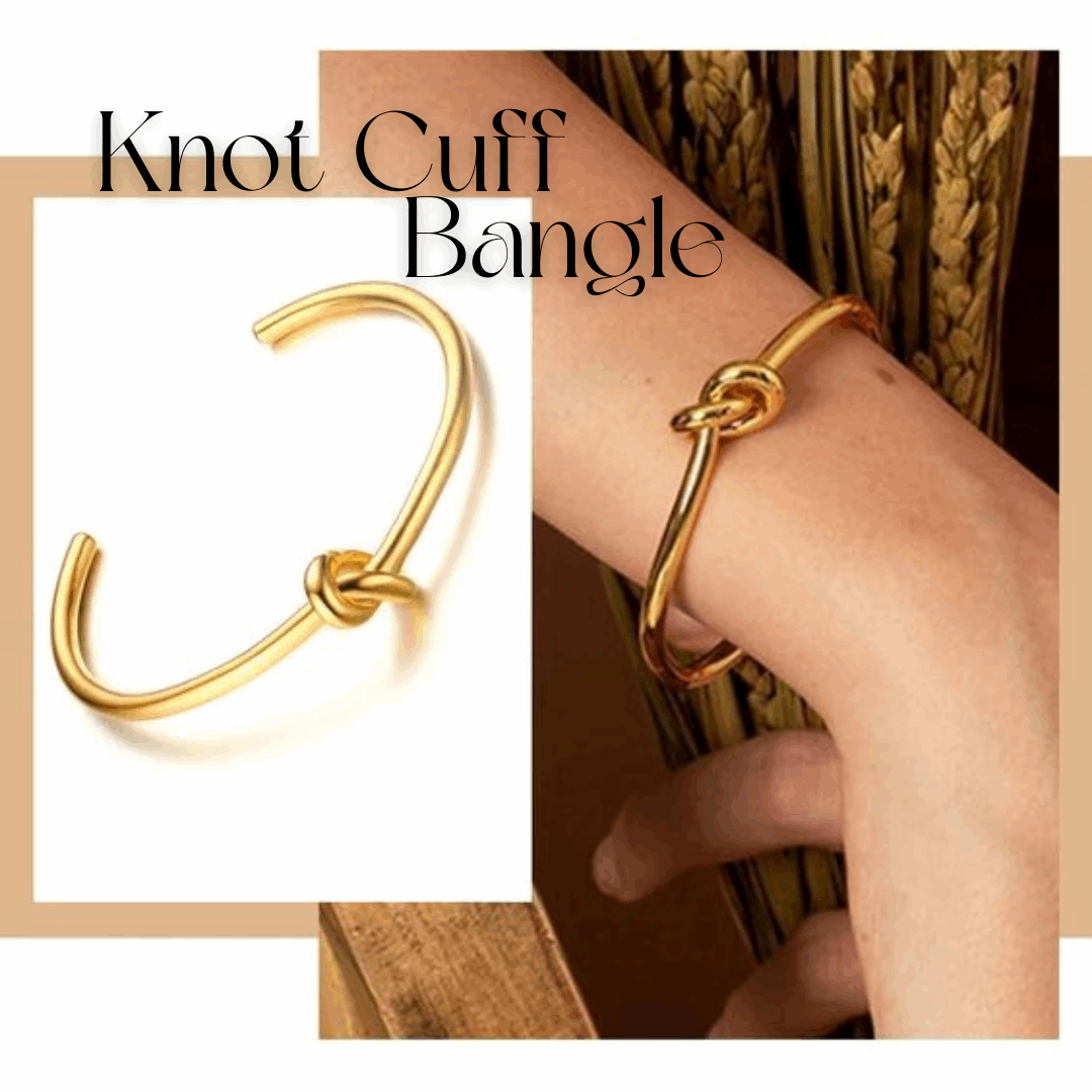 Knot Cuff Bangle - Enamoux