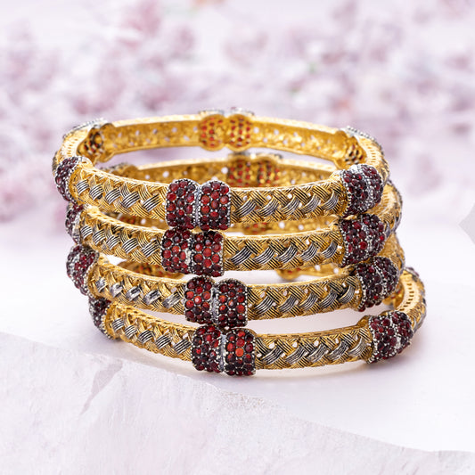 Weave Zircon Bangles