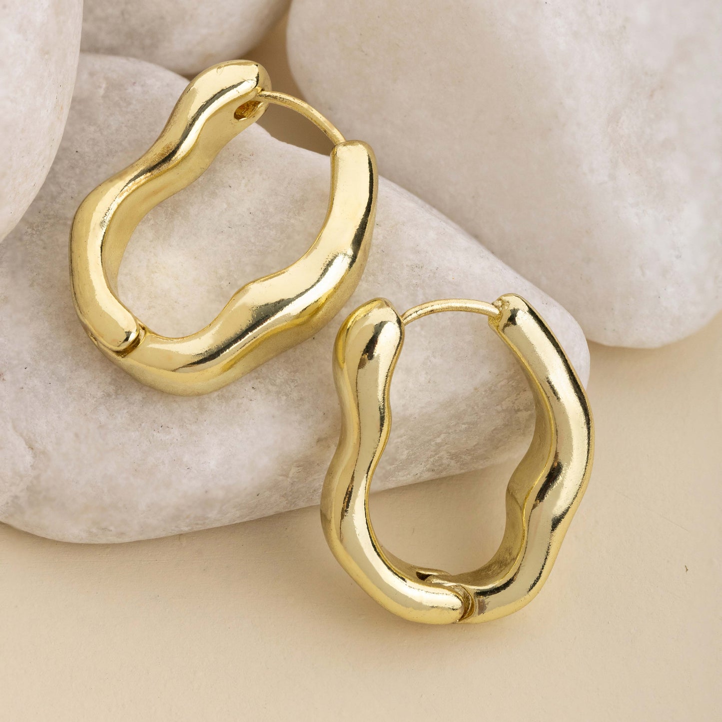 Chunky Twisted Hoop Earrings